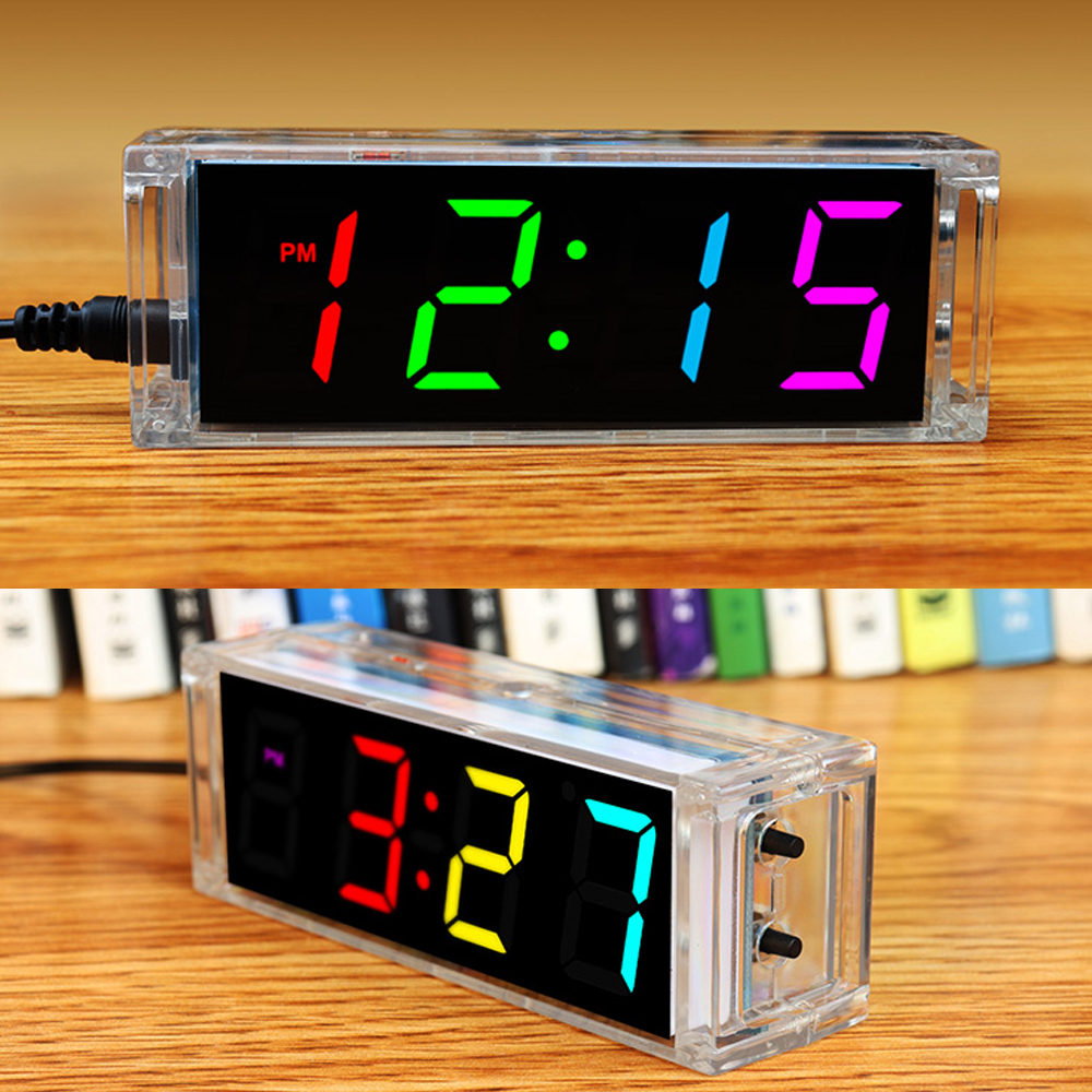 Diy Electronics For Beginners - Digital Tube DIY Clock Kit Temperature