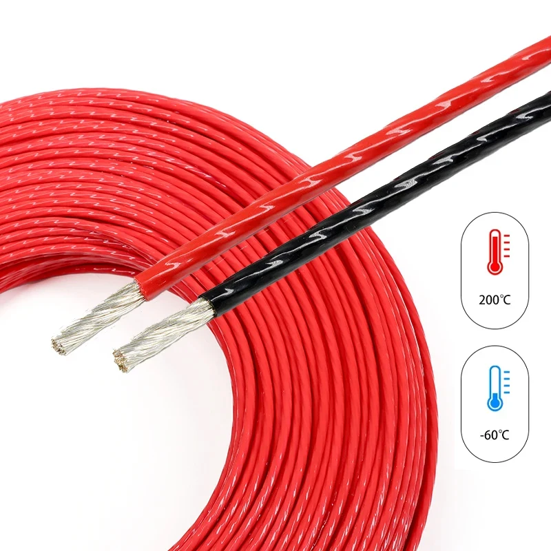 30~10AWG Red/Black PTFE Silver - Diy Electronics Audio recension och pris