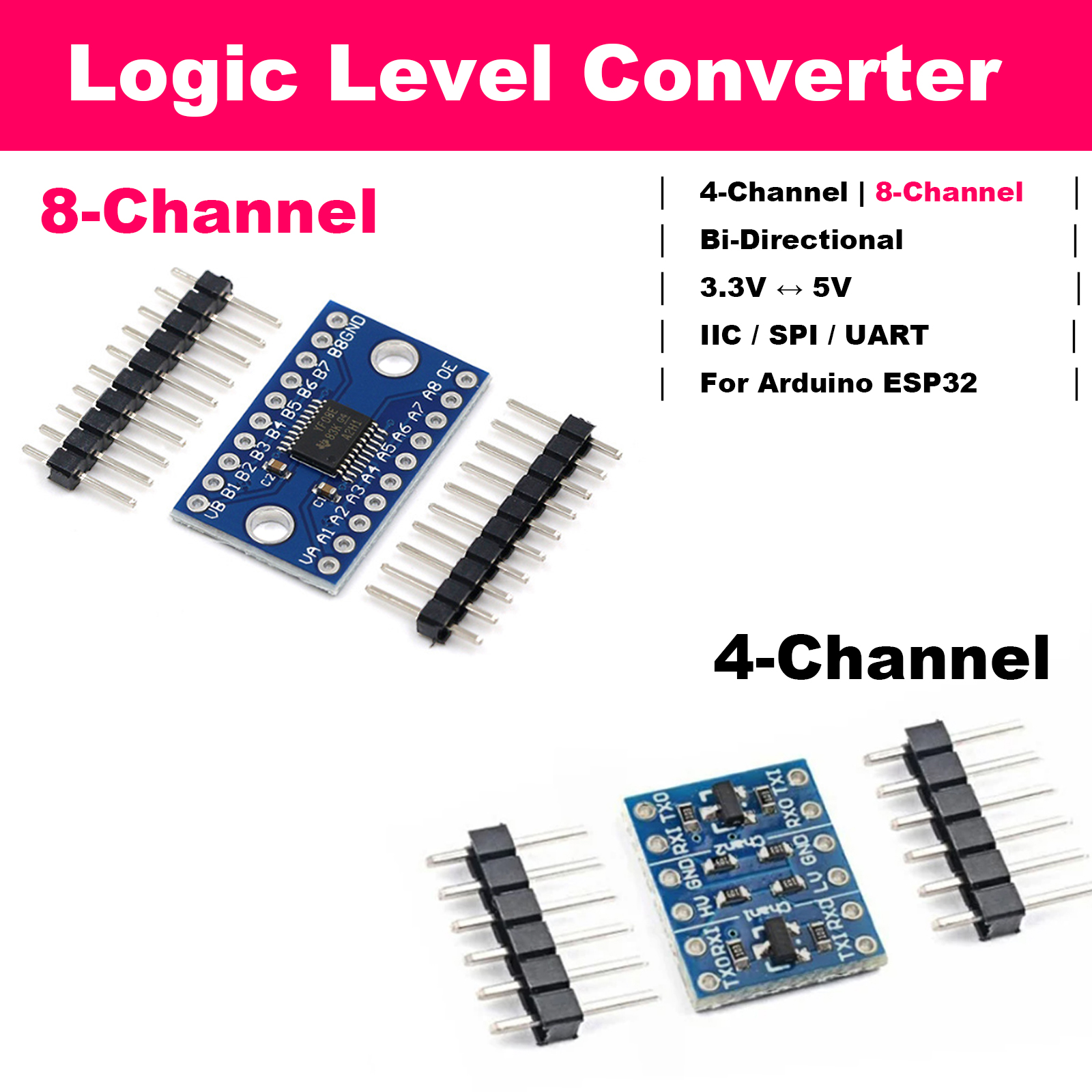 Bi-Directional Logic Level Shi - Diy Electronics Raspberry Pi recension och pris