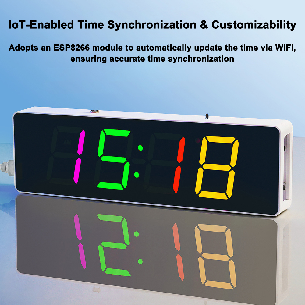 ESP8266 IoT Colorful WiFi Cloc - Diy Electronics For Beginners recension och pris