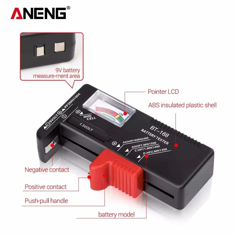 ANENG BT-168 Digital Battery T - Diy Electronics Test Equipment recension och pris