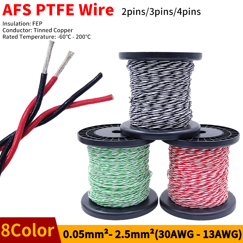 PTFE Wire AFS200 2pins 26/25/2 - Diy Electronics Audio recension och pris