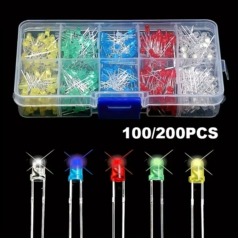 100/200PCS 3mm 5mm Multicolor  - R/Diy Electronics recension och pris