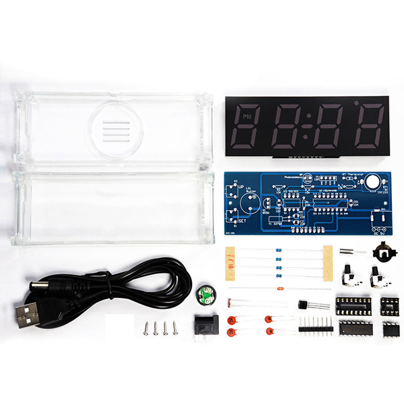 Digital Tube DIY Clock Kit Tem - Diy Electronics For Beginners recension och pris