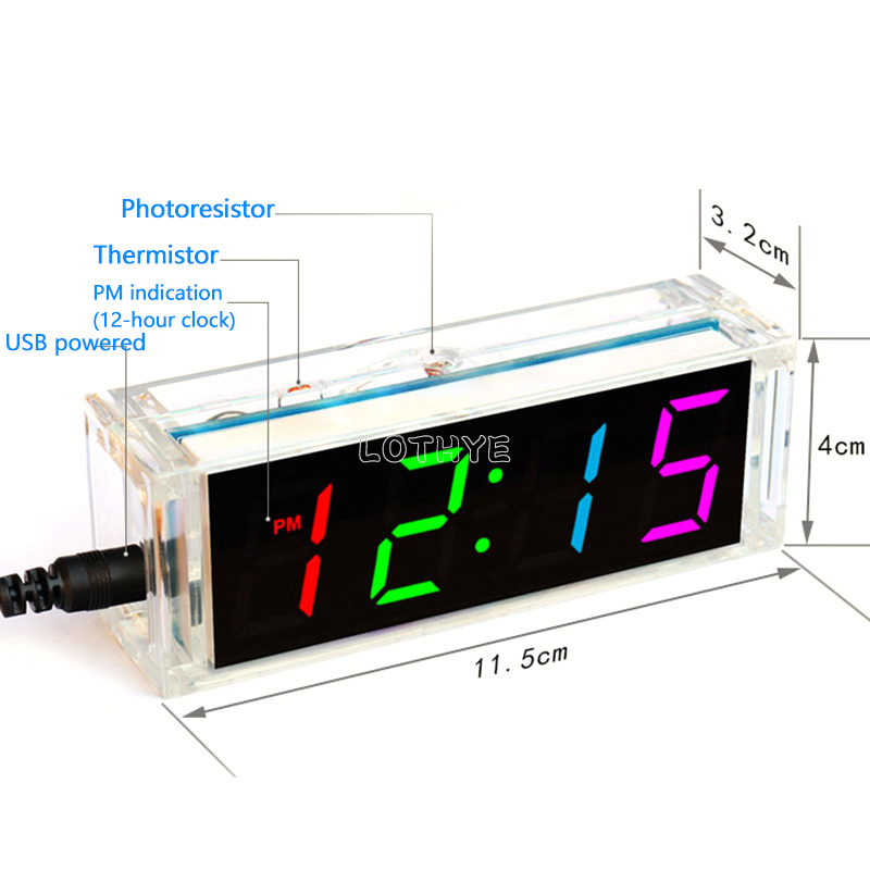 Digital Tube DIY Clock Kit Tem - Diy Electronics For Beginners recension och pris