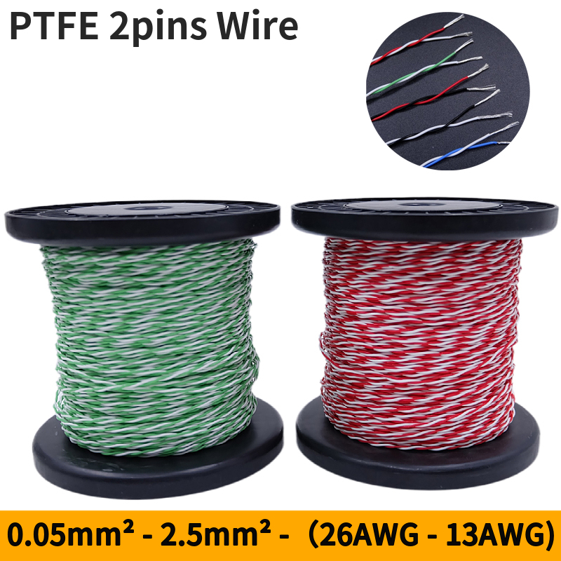 2M/10M 2pins PTFE Wire 30/26/2 - Diy Electronics Audio recension och pris