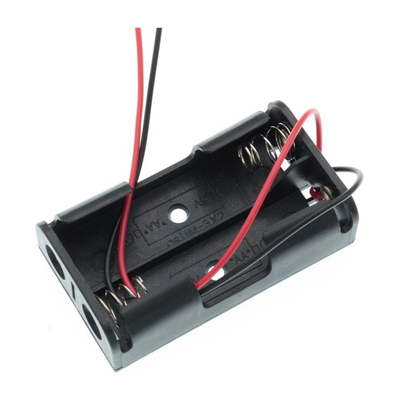AAAEL-100Pcs 2AA Battery Case  - Diy Electronics Wire recension och pris