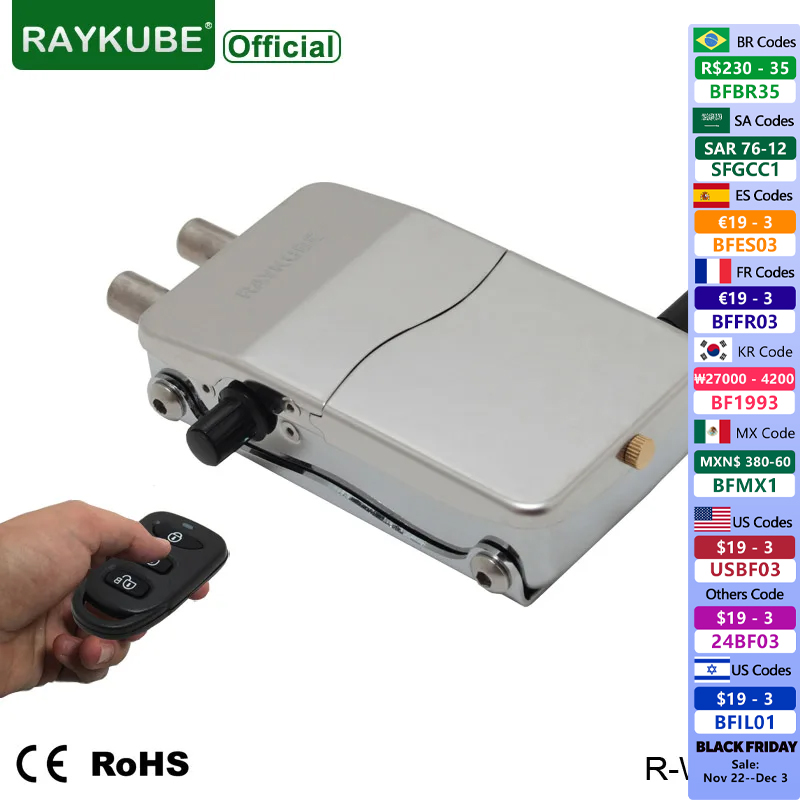 RAYKUBE Electronic Door Lock K - R/Diy Electronics recension och pris
