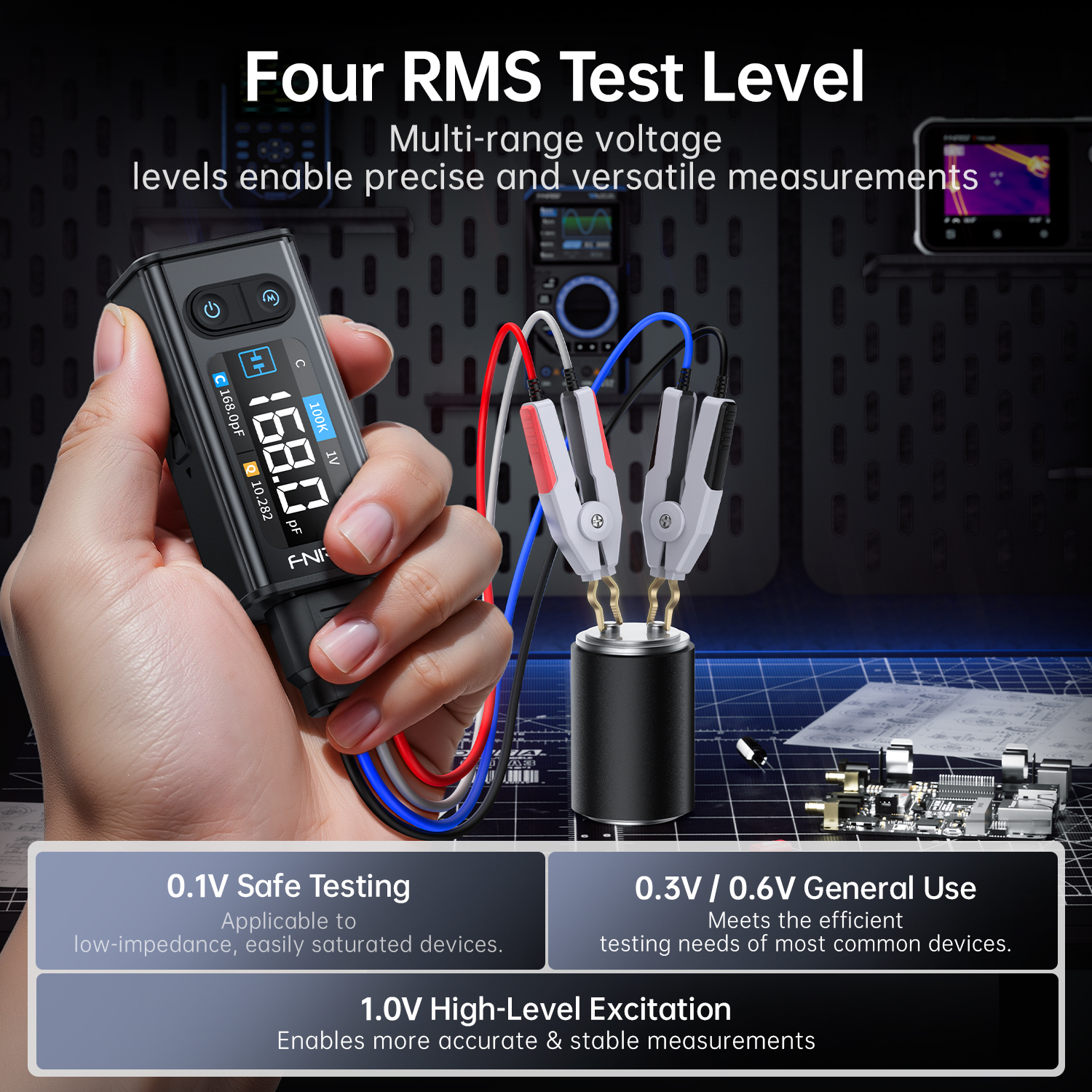 FNIRSI LCR-ST2 Digital LCR Met - R/Diy Electronics recension och pris