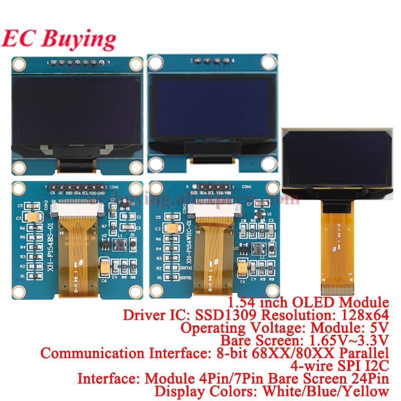 1.54 inch OLED Module 1.54” Di - I2C Lcd Display recension och pris
