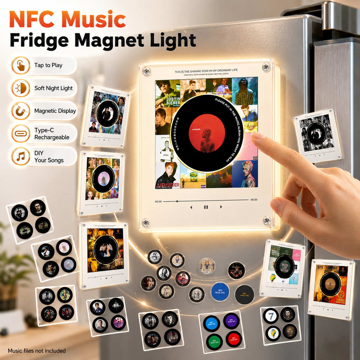 NFC Music Fridge Magnet Light  - Diy Electronics Audio recension och pris