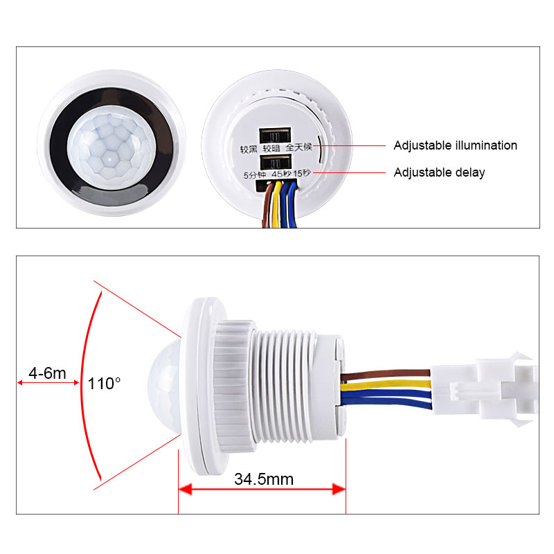 Human Body Sensor Detector LED - Ldr Light Sensor recension och pris