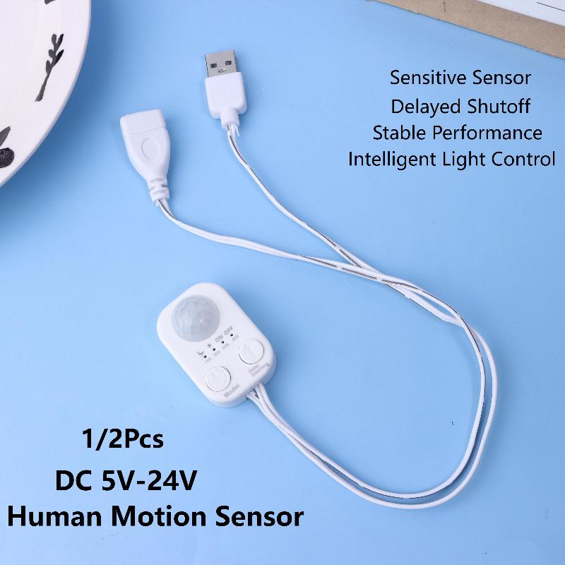 1Pcs DC 5V-24V USB PIR Human M - Ldr Light Sensor recension och pris